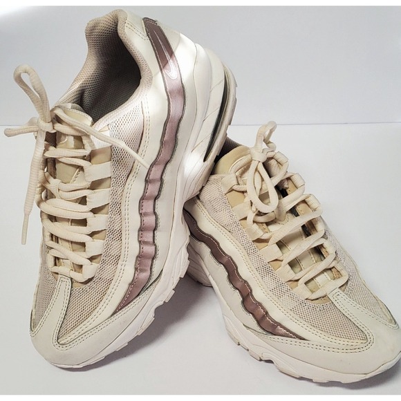 Nike Other - Nike Air Max 95 Climax 6Y/EUR38.5 Bone & Rose Gold Mesh Sneaker 310830-015 Shoes